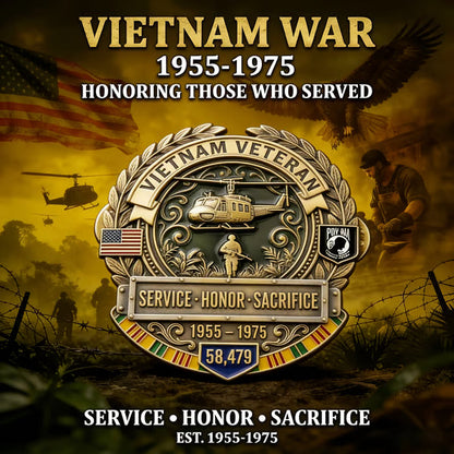 🦅LAST DAY 50% OFF - 🎖️Vietnam Veteran Honor Commemorative Pin