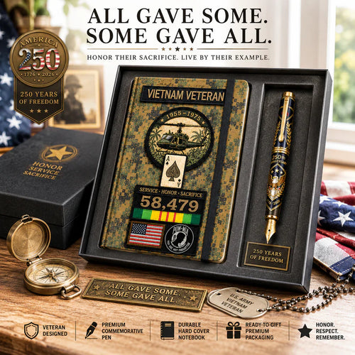 🔥LAST DAY 50% OFF - 🎖️Vietnam Veteran Tactical Journal Notebook